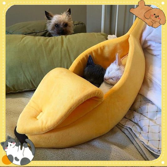 cama banano platano mascota talla Xl