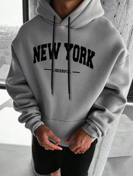 Hoodie NEW YORK GRIS